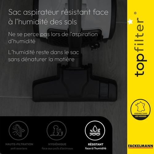 Lot De 4 Sacs Aspirateur Bluesky Topfilter Premium