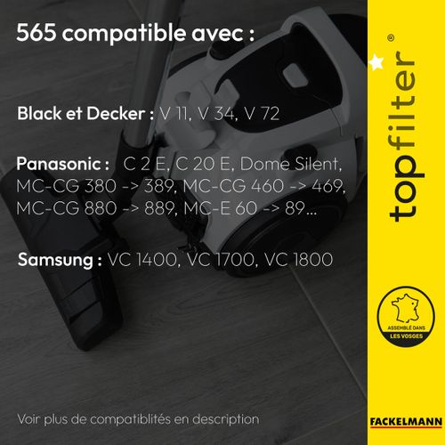 Lot De 4 Sacs Aspirateur Pour Hoover Topfilter Premium à Prix