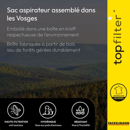 Lot De 4 Sacs Aspirateur Moulinex Topfilter Premium