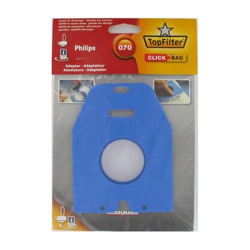 Boite de 4 sacs aspirateurs universels Top Filter avec Adaptateur Click Bag pour aspirateurs Rowenta Fakir