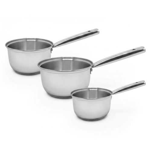 Lot De 3 Casseroles 18/20/22 Cm En Inox