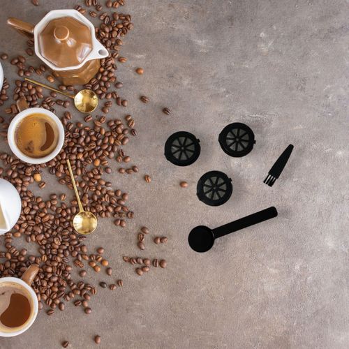 Ensemble De 2 Set De 3 Capsules Nespresso Réemployables Petit Déjeuner