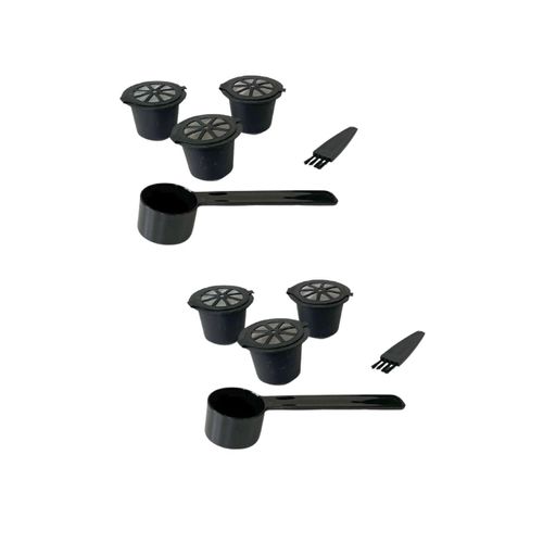 Ensemble De 2 Set De 3 Capsules Nespresso Réemployables Petit Déjeuner