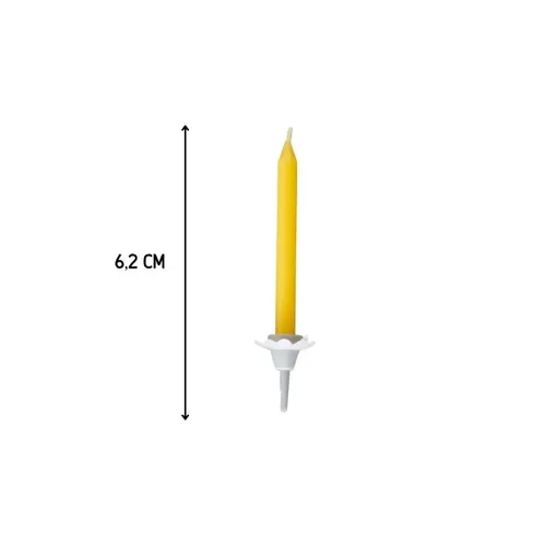 Ensemble De 48 Bougies D'anniversaire Et 24 Bobèches Rio Party