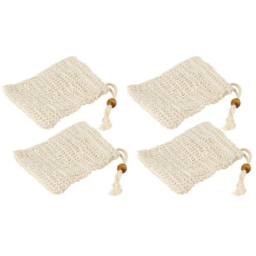 Ensemble De 4 Sacs à Savons Solides En Sisal Tecno