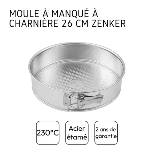 Ensemble De 2 Moules à Manqué à Charnière 26,3 Cm Silver