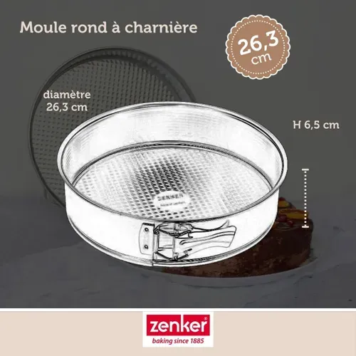 Ensemble De 2 Moules à Manqué à Charnière 26,3 Cm Silver