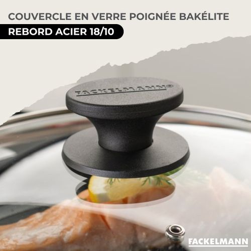 Set 1 Poêle 20 Cm Et 1 Couvercle Verre, 3 Faitouts Inox 16, 20 Et 24 Cm