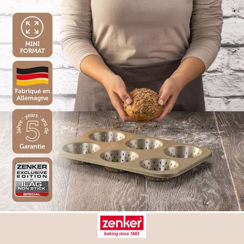 Set De Pâtisserie Avec 1 Moule à Pain Ronds 6 Empreintes, 1 Spatule Et 2 Bols à Mixer