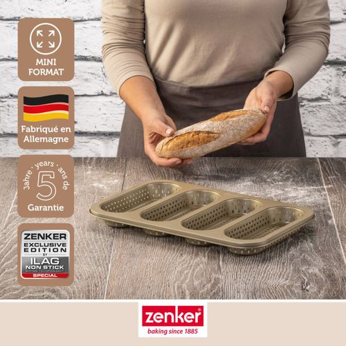 Lot Comprenant 1 Moule 4 Mini Baguettes, 1 Spatule  Et 2 Bols à Mixer En Inox