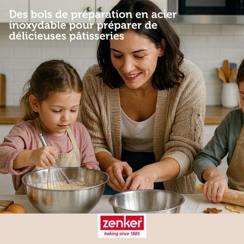 Lot Comprenant 1 Moule 4 Mini Baguettes, 1 Spatule  Et 2 Bols à Mixer En Inox