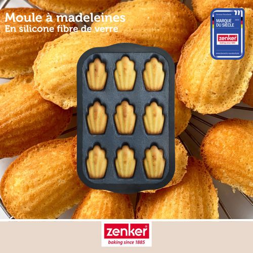 Set Pâtisserie Avec Moule 9 Madeleines 28 X 18 Cm En Silicone, 2 Bols à Mixer, Verre Mesureur
