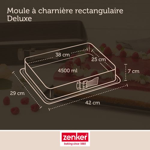 Set Pâtisserie Avec Moule Rectangulaire De 42 X 29 Cm En Acier Émaillé, 2 Bols à Mixer