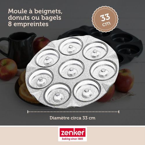 Set Pâtisserie Avec Moule à 8 Beignets 33 Cm En Acier, 2 Bols à Mixer, Verre Mesureur Et Spatule