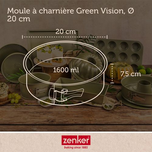 Set Pâtisserie Avec Moule à Manqué 20 Cm Revêtement Cire De Carnauba, 2 Bols à Mixer
