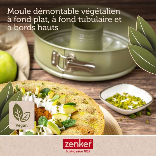 Set Pâtisserie Avec Moule à Manqué Et Savarin 26 Cm Revêtement Cire De Carnauba, 2 Bols à Mixer