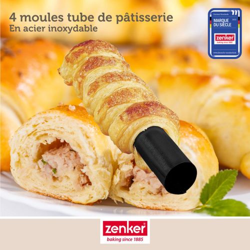 Set Pâtisserie Avec 4 Moules Tube 13 Cm, 2 Bols à Mixer, Verre Mesureur Et Spatule