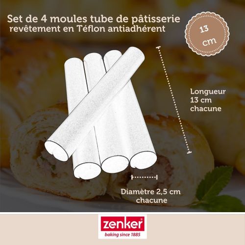 Set Pâtisserie Avec 4 Moules Tube 13 Cm, 2 Bols à Mixer, Verre Mesureur Et Spatule