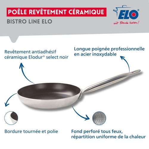 Lot Poêle 32cm Elo Bistro Line et 4 Faitouts Elo Citrin