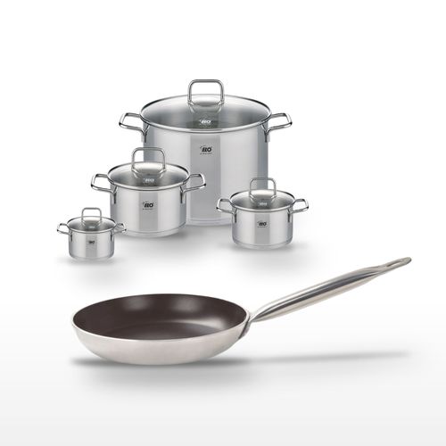 Lot Poêle 32cm Elo Bistro Line et 4 Faitouts Elo Citrin