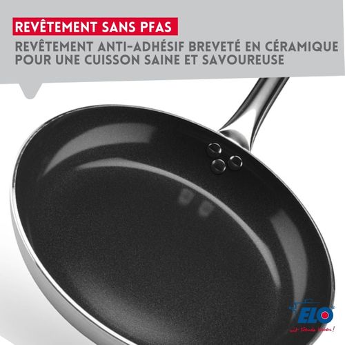 Lot Poêle 32cm Elo Bistro Line et 4 Faitouts Elo Citrin