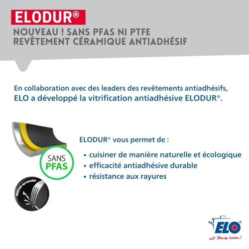 Set De 3 Poêles 24, 28 Et 32 Cm Céramique Sans Pfas Elo Prima Cucina