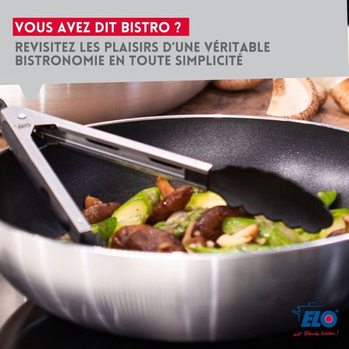Lot Poêles 24/28 Cm et Faitouts 12/16 Cm Elo Bistro Line