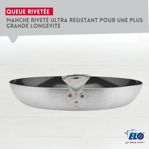 Lot Poêles 24/28 Cm et Faitouts 12/16 Cm Elo Bistro Line