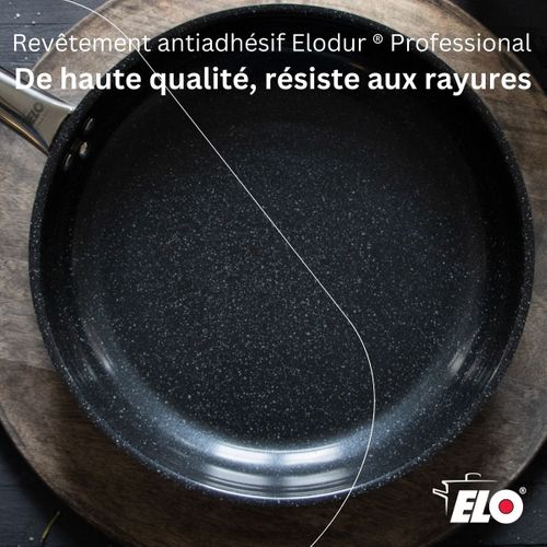 Lot Poêle 32 Cm et 5 Faitouts Elo Profi Therm Platinum
