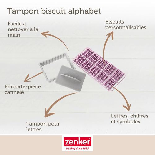 Lot De 2 Tampons Alphabet Pour Biscuit Smart Pastry
