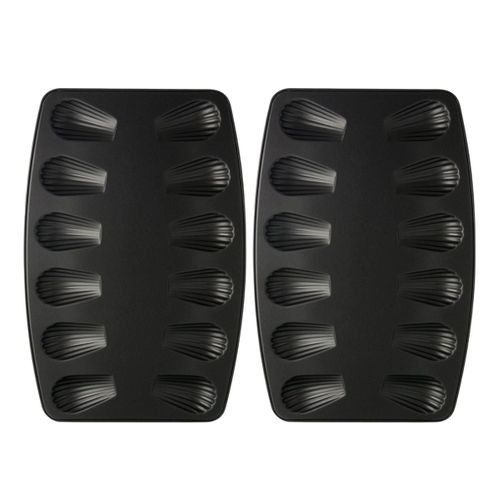 Lot De 2 Moules à Madeleines 12 Empreintes Spécial Countries