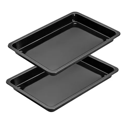 Lot De 2 Plats De Cuisson Pizza Au Four 42 X 29 Cm Dr. Oetker Back-idee Kreativ