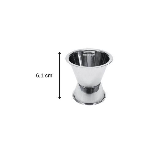 Shaker Cocktail Inox 400 Ml + Doseur Diabolo 2/4 Cl - Acier Chromé Miroir