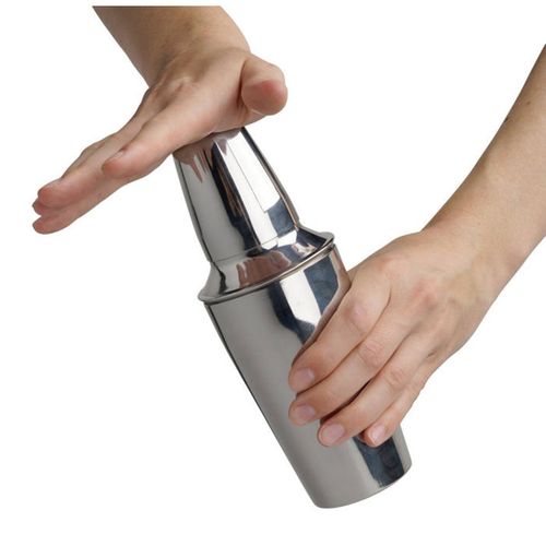 Shaker Cocktail Inox 400 Ml + Doseur Diabolo 2/4 Cl - Acier Chromé Miroir