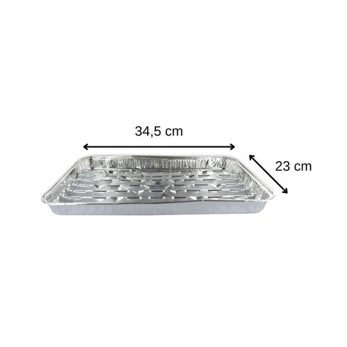 Lot De 20 Barquettes En Aluminium 34 X 23 Cm Fackelmann
