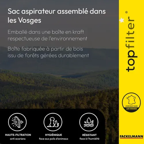 Lot De 4 Packs De 4 Sacs Aspirateur 64870 Pour Bosch Et Siemens Premium