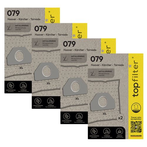 Sacs aspirateur par 4 - aspirateur carrefour home | Leroy Merlin