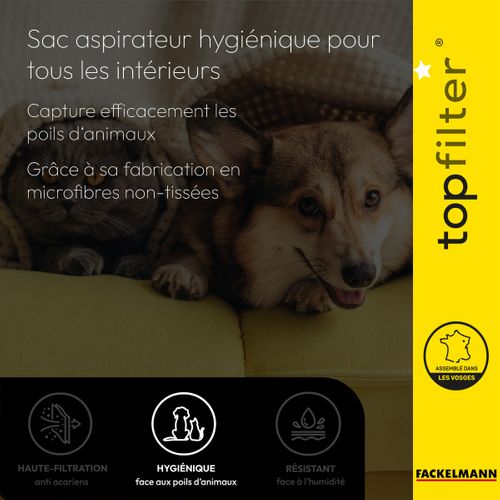 Lot De 2 Packs De 8 Sacs Aspirateur 6787050 Bosch Et Siemens Topfilter