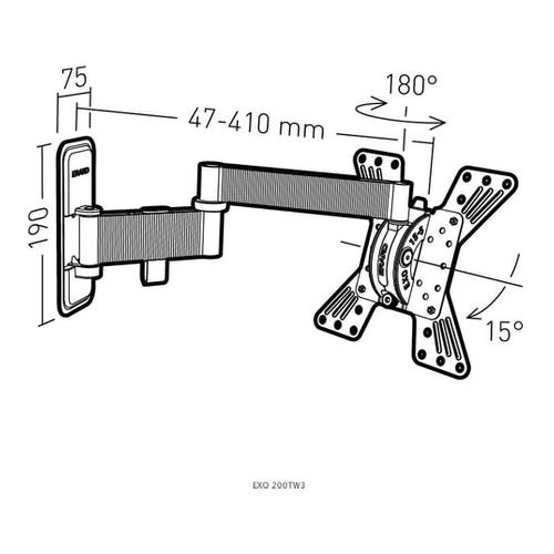 Support Mural Inclinable/orientable Pour écran 15 À 37 048320