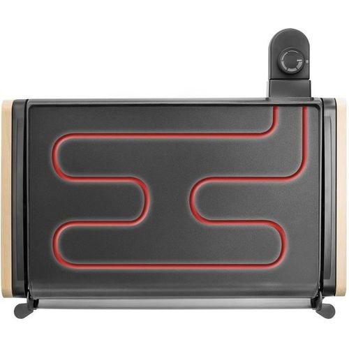Plancha Equilibre Chauffante En Aluminium Avec Revêtement Anti Adhésif - 43x28cm - 229 004