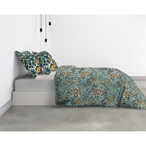Parure De Lit Bio 2 Personnes Telma Avec Housse De Couette Et Taies D'oreiller Imprimé 200 X 200 Cm