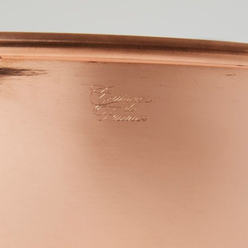 Bassine à Confiture Cuivre 38 Cm 12/10eme  Anses Inox  9 Litres Environ