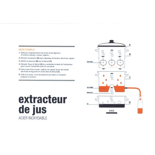 Extracteur De Jus En Inox 26 Cm En Acier Inoxydable (inox)