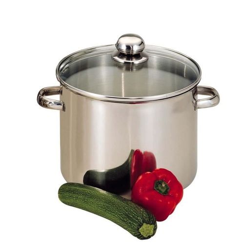 Traiteur Inox + Couvercle Verre 24 Cm