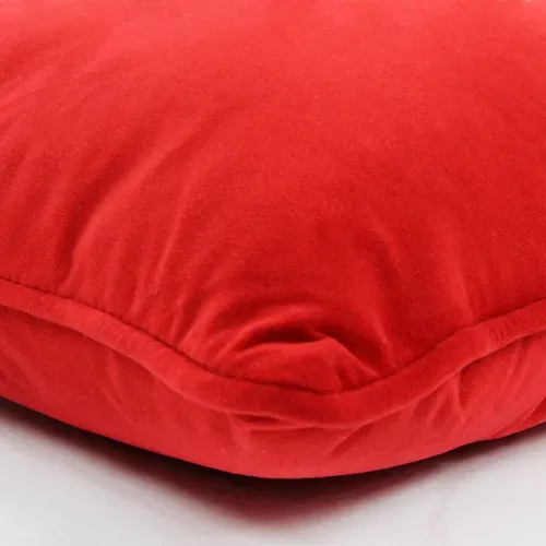 Coussin En Velours Rouge 40x40 - Velvet