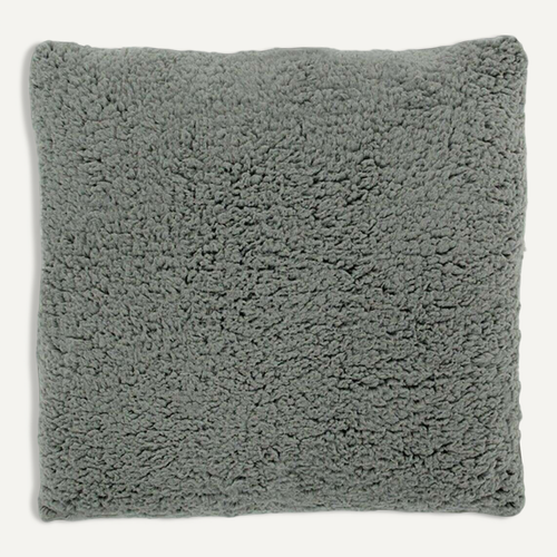 Coussin Aspect Laine Extra-doux Gris 40x40 - Caline