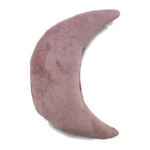Coussin Extra-doux En Forme De Lune Rose 30x45 - Comete