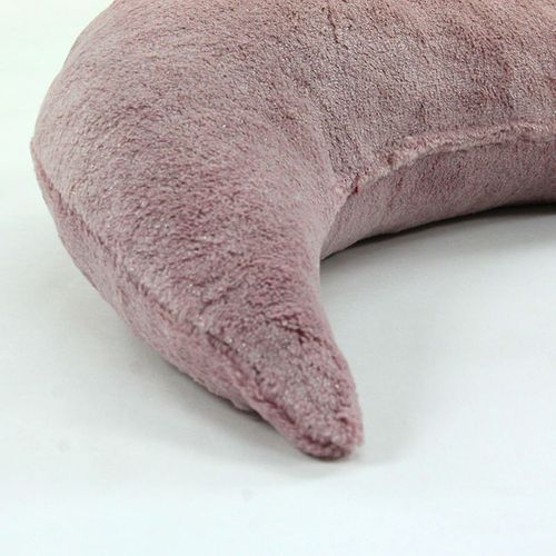 Coussin Extra-doux En Forme De Lune Rose 30x45 - Comete