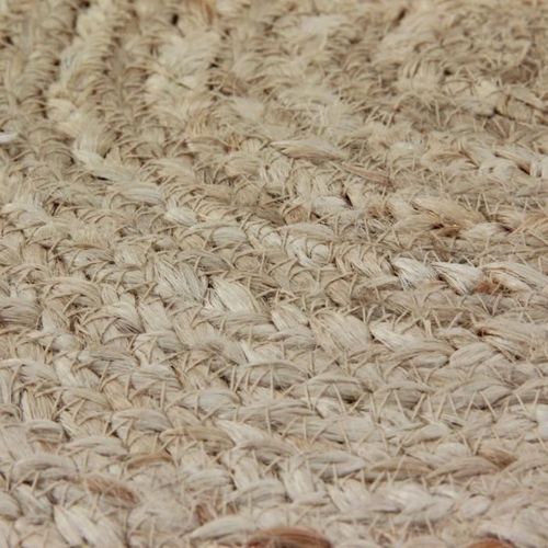 Tapis De Salon Ou Chambre - Jute - Ø 70 Cm - Naturel