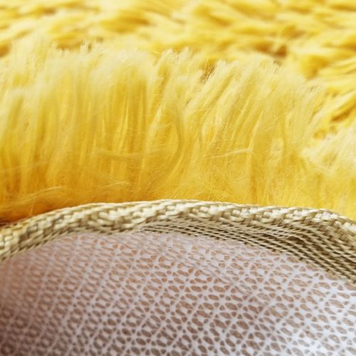 Tapis De Salon Ou Chambre Microfibre Extra Doux Ø 90 Cm Rose - 90143